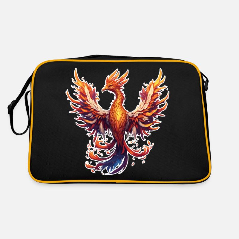 Phénix / Oiseau / Animal / Créature mythique / Feu Sac Retro
