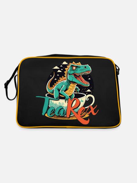 TeaRex - Retro Bag - black/gold - Back