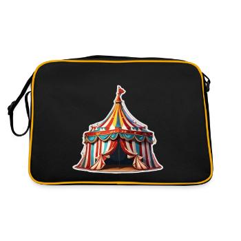 Chapiteau / Piste de cirque / Divertissement / Artistes - Sac Retro - noir/or - Dos