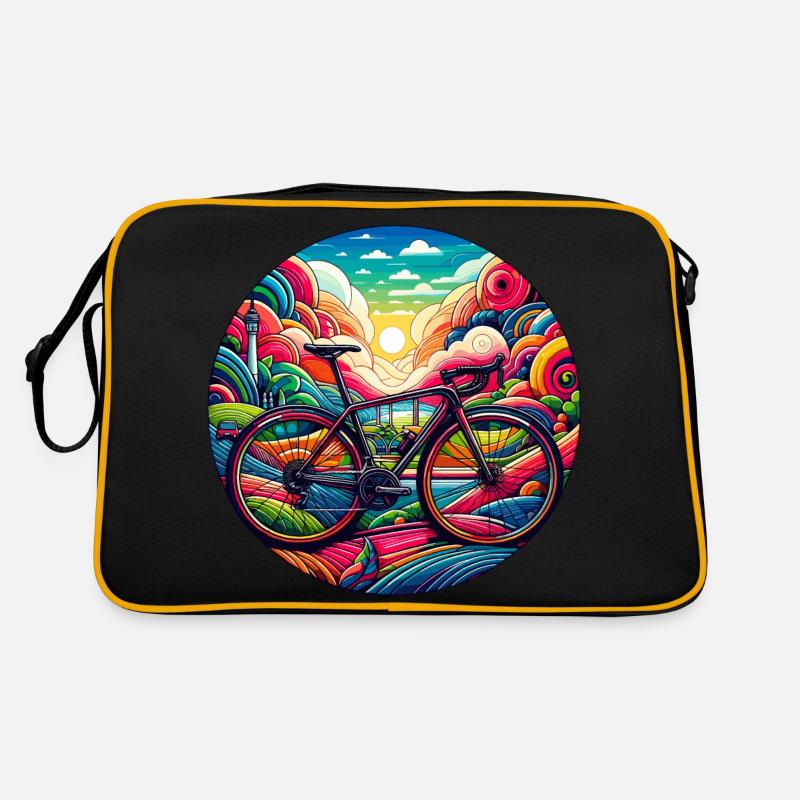 Beau vélo et couleurs Sac Retro