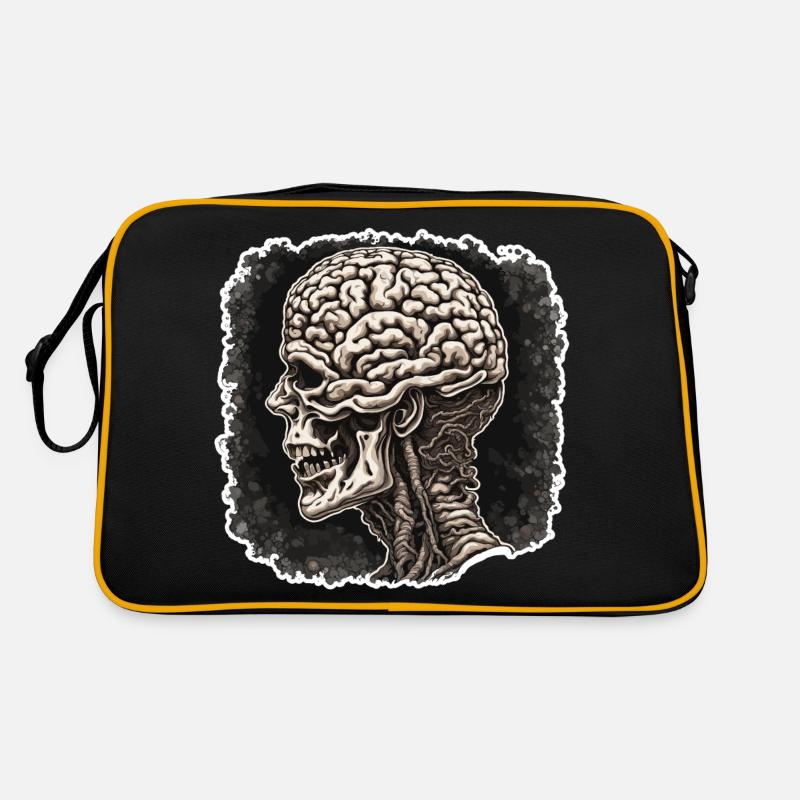 Cerveau / Connaissance / Intelligence / Intelligent / Penser Sac Retro