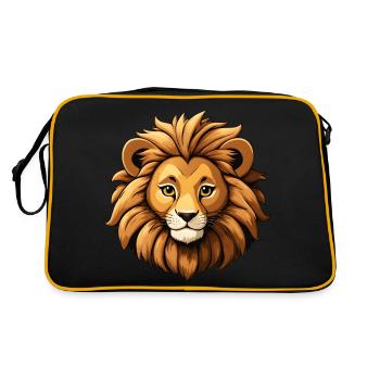 Lion - Retro Bag - black/gold - Back