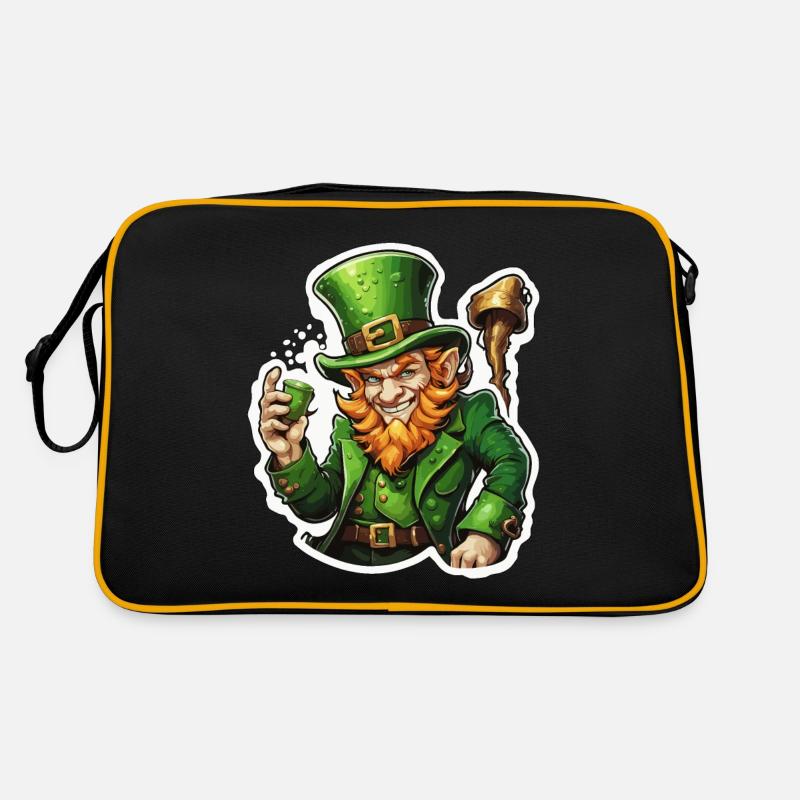 Leprechaun / Leprechaun / Vert / Gingembre / Irlande Sac Retro