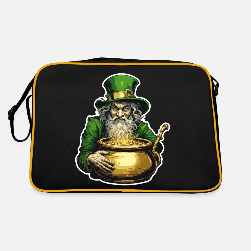 Leprechaun / Leprechaun / Vert / Gingembre / Irlande Sac Retro