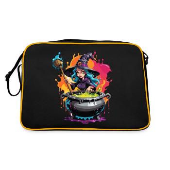 Witch / Magic / Witch Ritual / Fairy Tale / Spell - Retro Bag - black/gold - Back