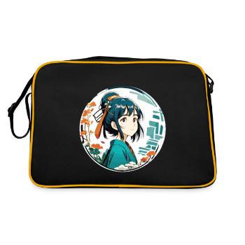 Anime / Bande dessinée / Japonais / Animation / Dessin animé - Sac Retro - noir/or - Dos