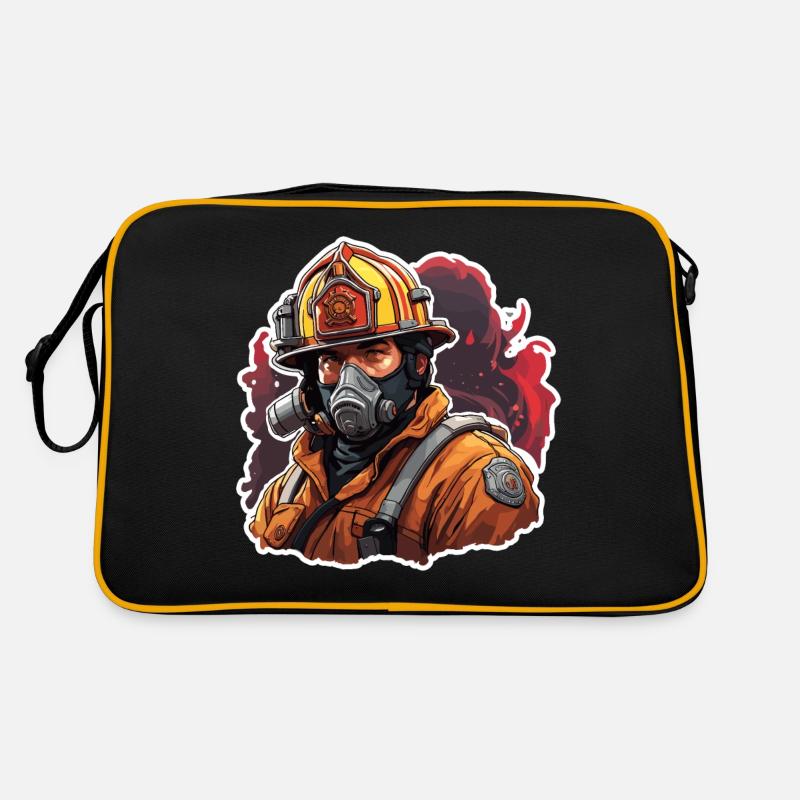 Firefighter / Fire / Fire / Extinguish / Hero Retro Bag