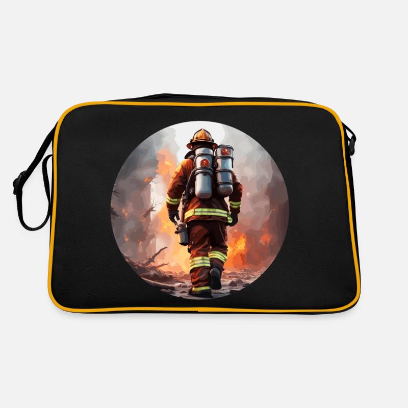 Firefighter / Fire / Fire / Extinguish / Hero Retro Bag