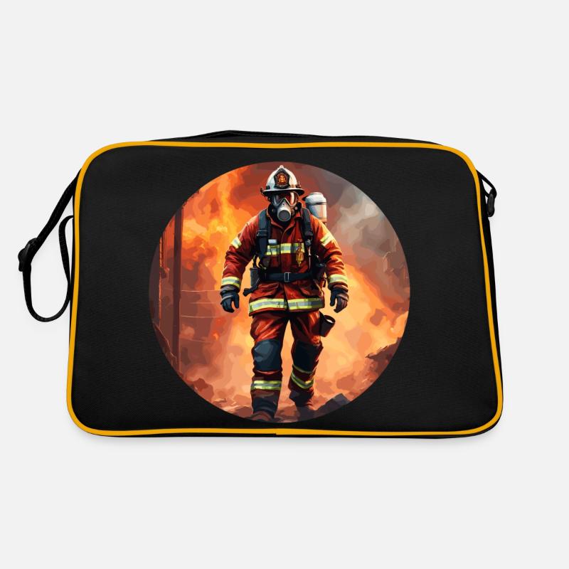 Firefighter / Fire / Fire / Extinguish / Hero Retro Bag
