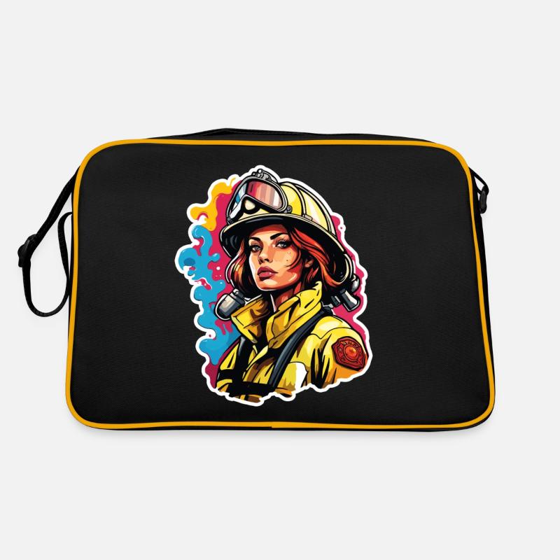 Firefighter / Fire / Fire / Extinguish / Heroine Retro Bag