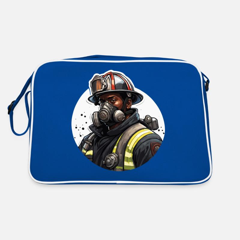 Firefighter / Fire / Fire / Extinguish / Hero Retro Bag