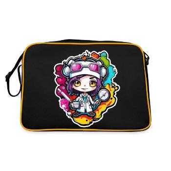 Médecin / professionnel de la santé / médecin / profession / spécialiste - Sac Retro - noir/or - Dos