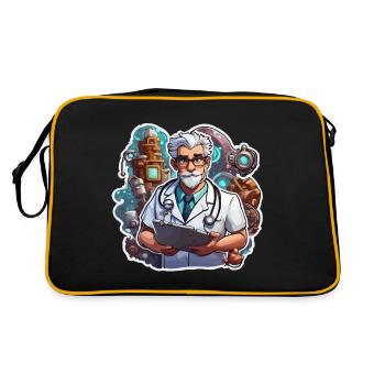 Médecin / professionnel de la santé / médecin / profession / spécialiste - Sac Retro - noir/or - Dos