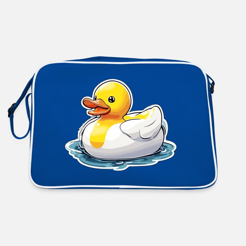 Canard en caoutchouc / canard en caoutchouc / eau / baignoire Sac Retro