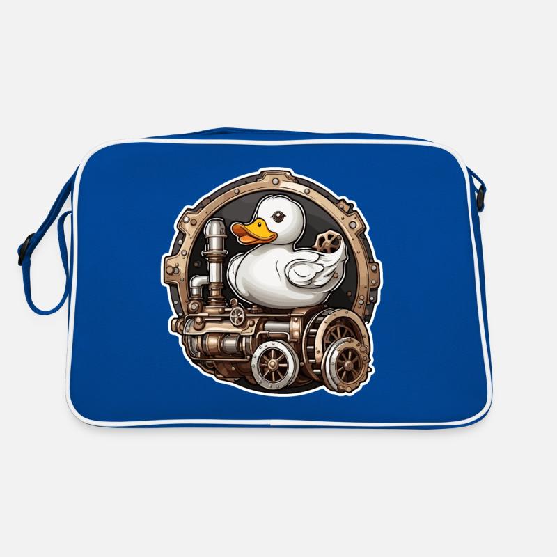 Canard en caoutchouc / canard en caoutchouc / eau / baignoire Sac Retro