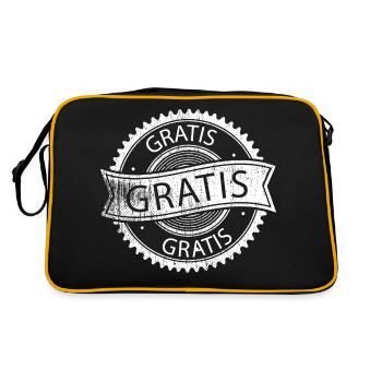 Autocollants gratuits - Sac Retro - noir/or - Dos