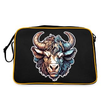 Minotaure / Mythologie grecque / Créature - Sac Retro - noir/or - Dos