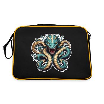 Hydre / Mythologie grecque / Serpent - Sac Retro - noir/or - Dos