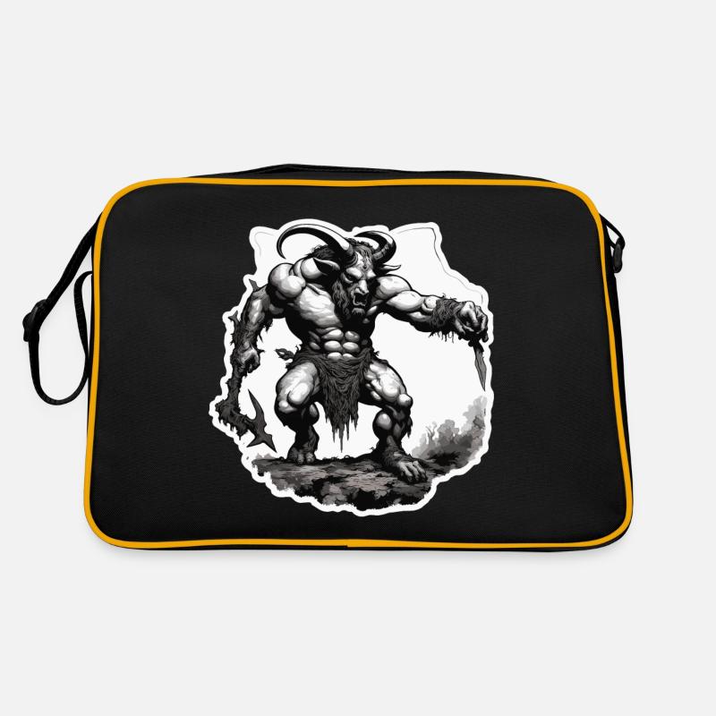 Minotaur / Greek Mythology / Creature Retro Bag