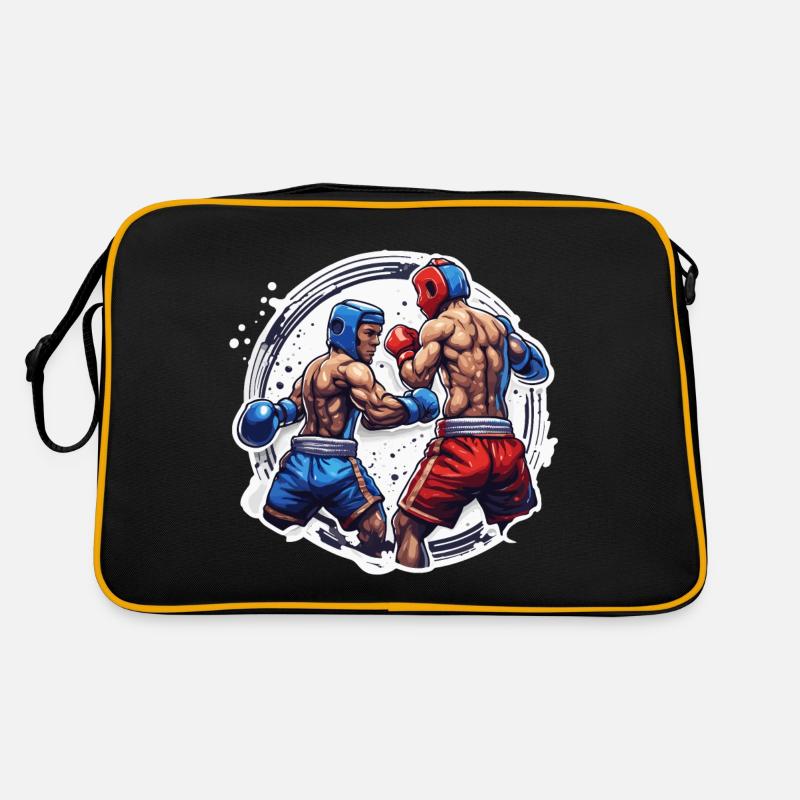 Boxer / Sport / Kampf / Arena / Boxring / Fäuste Retro Tasche