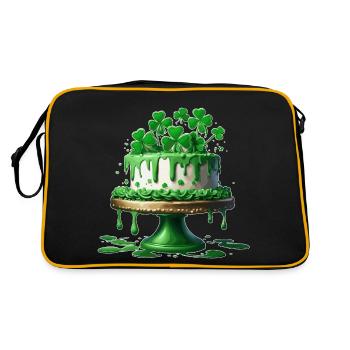 Gâteau d’anniversaire / Gâteau / Joyeux anniversaire / Gâteau - Sac Retro - noir/or - Dos