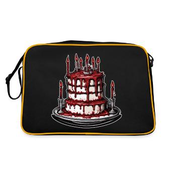 Gâteau d’anniversaire / Gâteau / Joyeux anniversaire / Gâteau - Sac Retro - noir/or - Dos