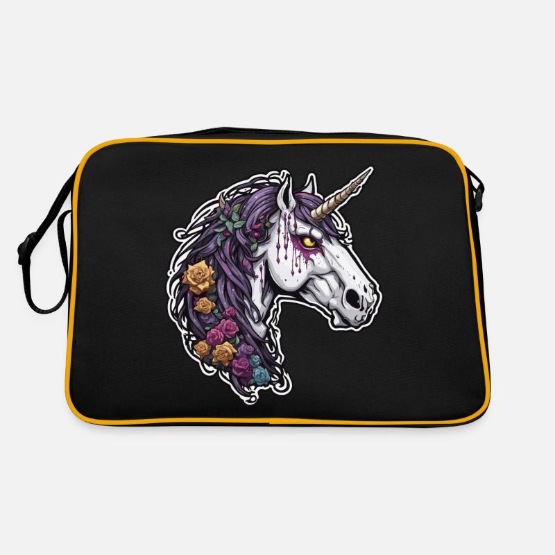 Unicorn / mythical creatures / fairy tales / magic / glitter Retro Bag