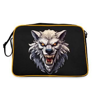 Werewolf / Full Moon / Creature / Transformation / Curse - Retro Bag - black/gold - Back