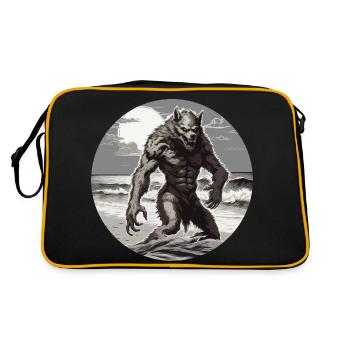 Werewolf / Full Moon / Creature / Transformation / Curse - Retro Bag - black/gold - Back