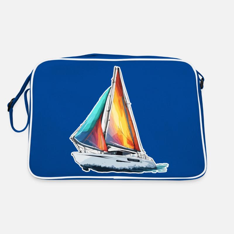 Pirate Ship / Boat / Sea / Ocean / Waves Retro Bag
