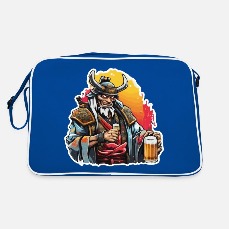 Samurai / Japanisch / Harakiri / Katana / Mann Retro Tasche