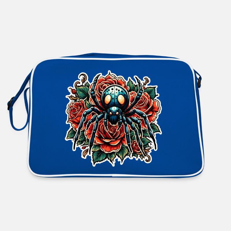 Spider / creepy crawly / insect / animal / spider web Retro Bag