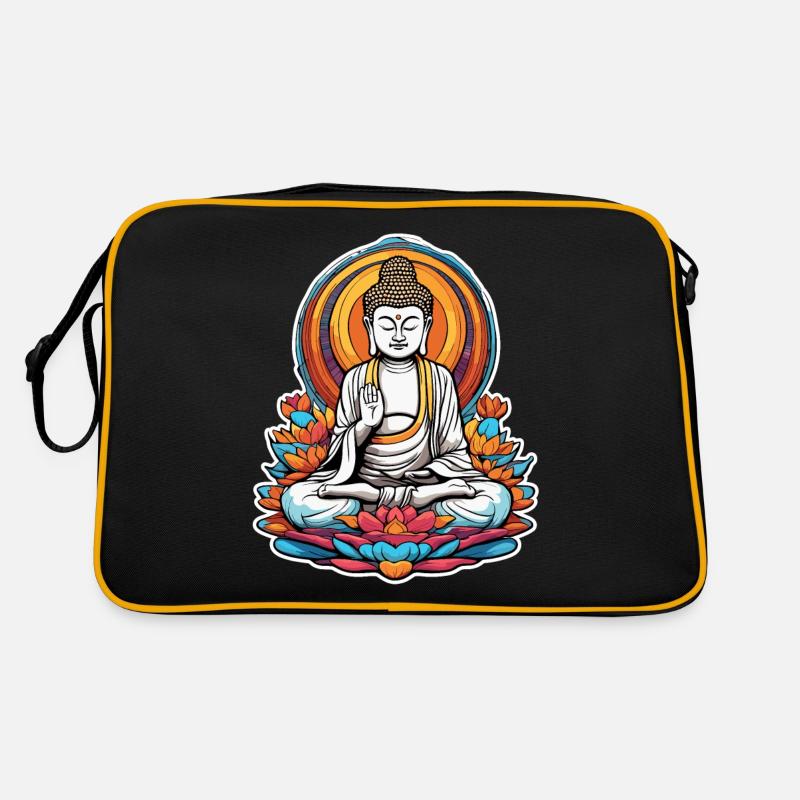 Buddha / Buddhismus / Glaube / Religion / Mantra Retro Tasche