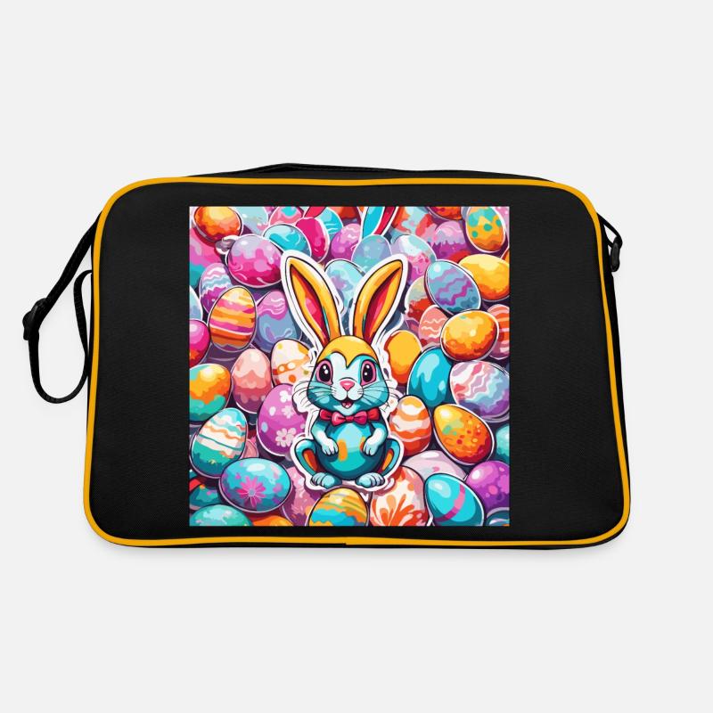 Lapin de Pâques / Pâques / Oeufs / Vacances / Pâques Sac Retro