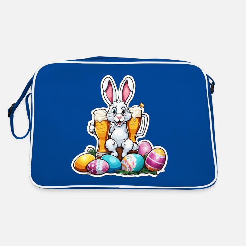 Lapin de Pâques / Pâques / Oeufs / Vacances / Pâques Sac Retro