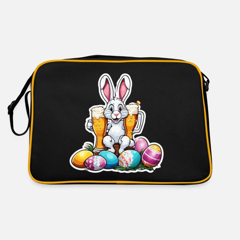 Lapin de Pâques / Pâques / Oeufs / Vacances / Pâques Sac Retro