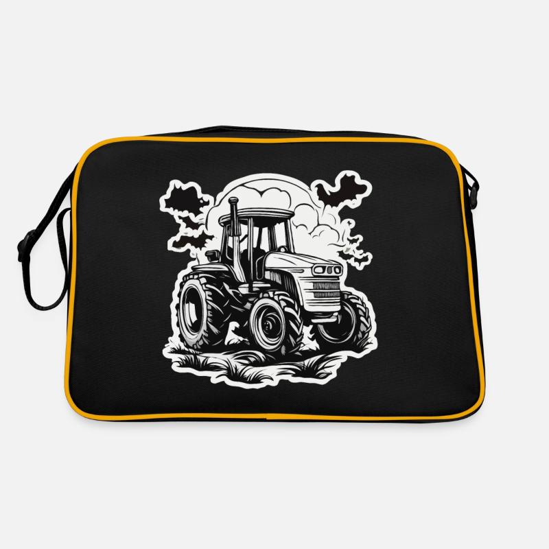 Traktor / Landwirtschaft / Bauer / Feldarbeit Retro Tasche