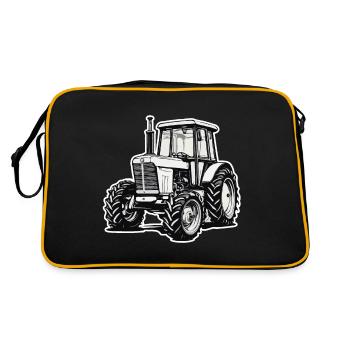 Tracteur / Agriculture / Agriculteur / Travail des champs - Sac Retro - noir/or - Dos