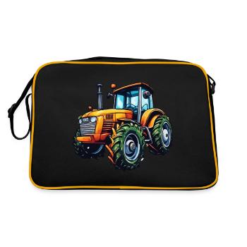 Tracteur / Agriculture / Agriculteur / Travail des champs - Sac Retro - noir/or - Dos