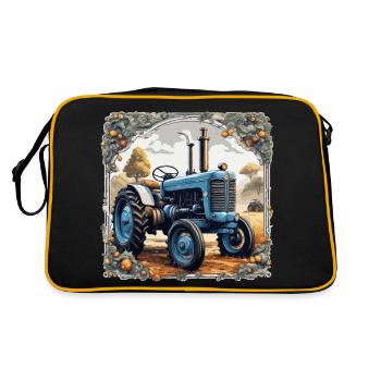 Tracteur / Agriculture / Agriculteur / Travail des champs - Sac Retro - noir/or - Dos