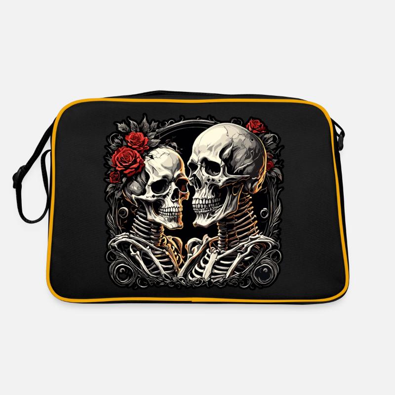 Skull / Totenkopf / Skelett / Gothic / Tattoo Retro Tasche