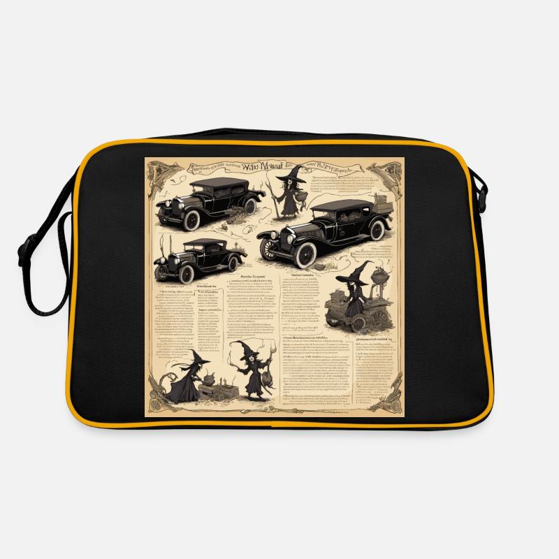 Manuel de la sorcière / grimoire / Halloween / automne Sac Retro