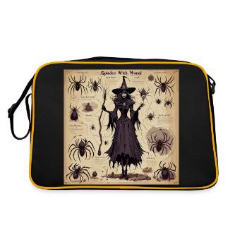 Witch's Handbook / Spellbook / Halloween / Autumn - Retro Bag - black/gold - Back