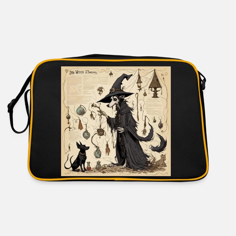 Manuel de la sorcière / grimoire / Halloween / automne Sac Retro