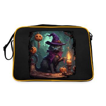 Witch's Handbook / Spellbook / Halloween / Autumn - Retro Bag - black/gold - Back