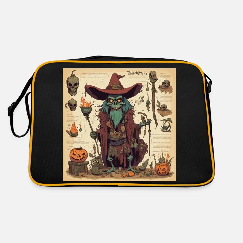 Manuel de la sorcière / grimoire / Halloween / automne Sac Retro