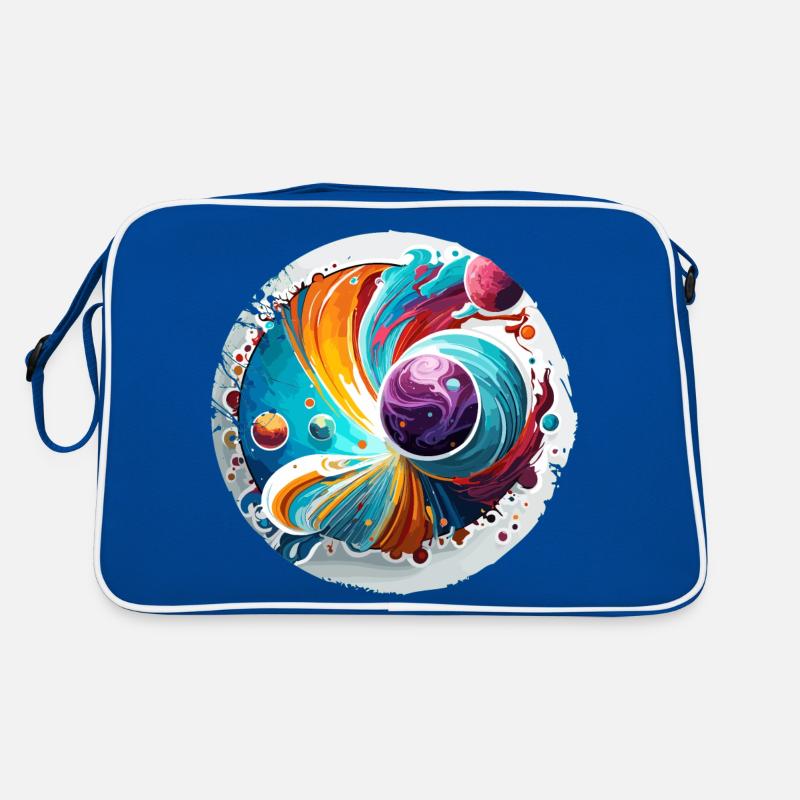 Planètes / Système solaire / Espace / Galaxie Sac Retro