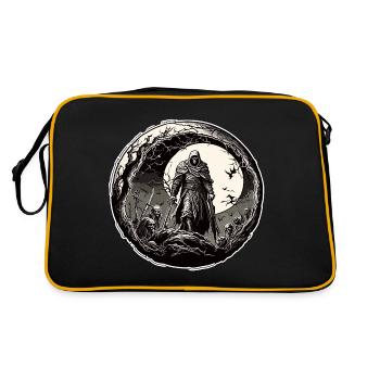 Grim Reaper / Dark / Skull / Cemetery - Retro Bag - black/gold - Back