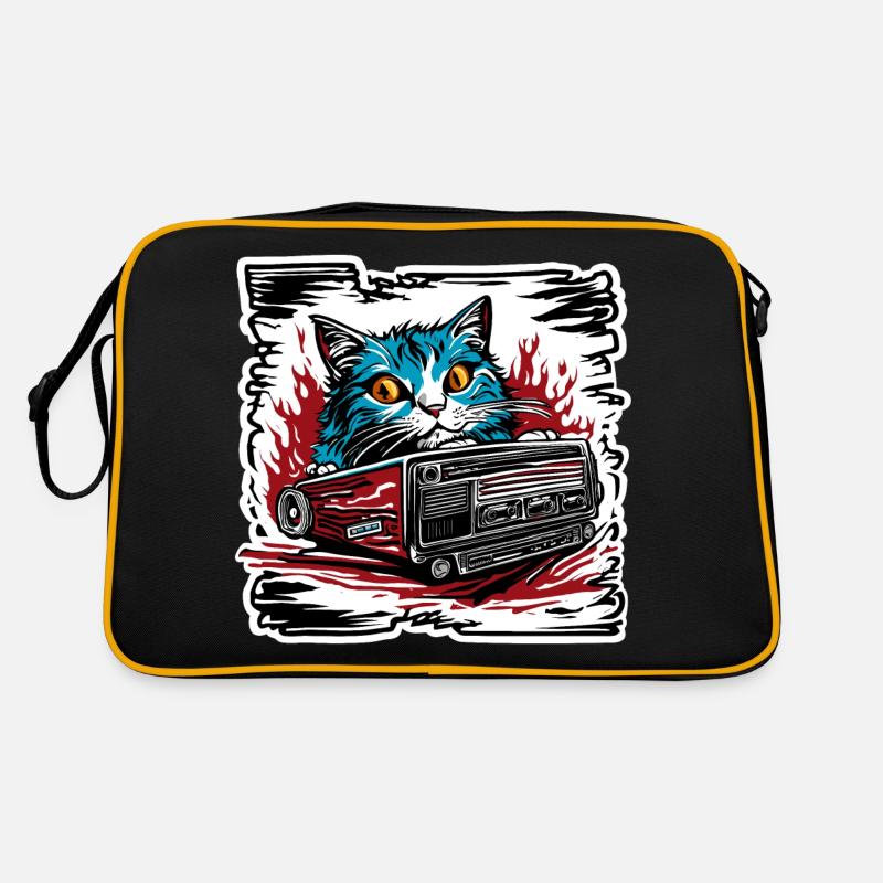 Radio / Analog / Musik / Frequenz / Lautsprecher Retro Tasche