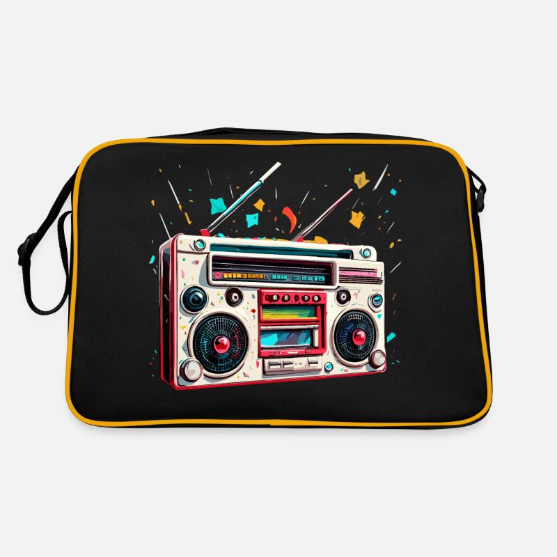 Radio / Analog / Music / Frequency / Speakers Retro Bag